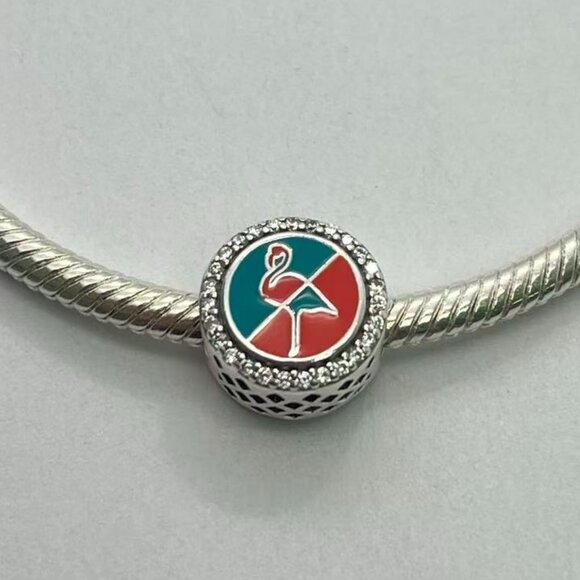 Pandora Miami Flamingo Charm - Picture 1 of 3